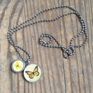 Butterfly statement necklace